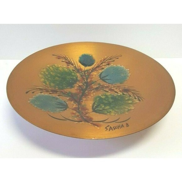 Sascha Brastoff 10.25" Enameled Copper Bowl - Picture 2 of 7